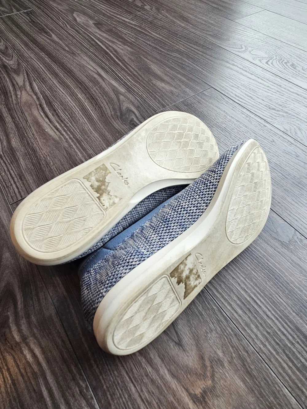 Clarks Cloudstepper Cushion Soft Blue Flats